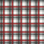 Gray Red & Cream Plaid