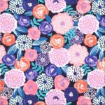 Modern Floral on Navy