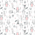 Pink And Gray Animals